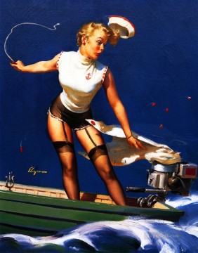 Nude Painting - Gil Elvgren pin up 21
